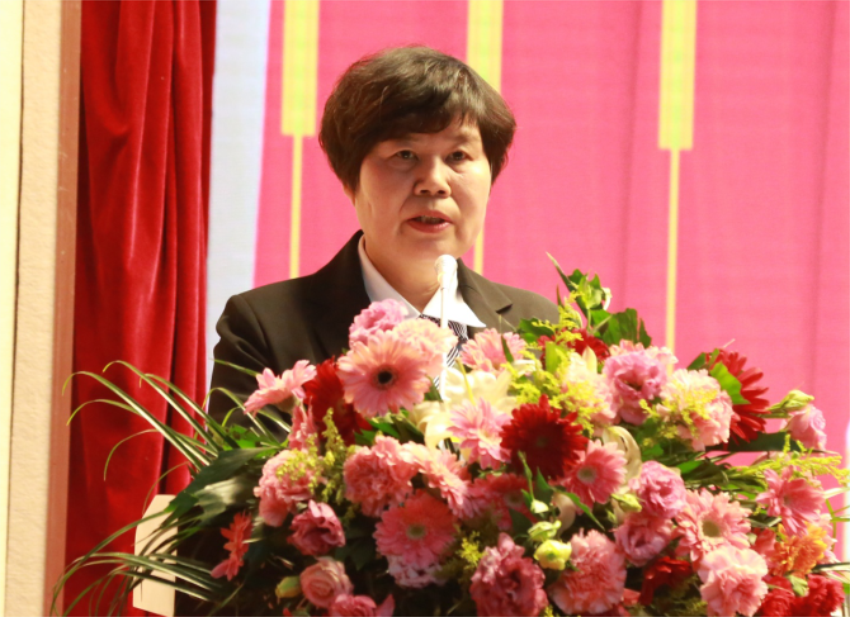 江南电子网站(中国)官方网站第一届党委班子选举大会---徐州市树恩中学总校长薛淑萍同志致开幕辞